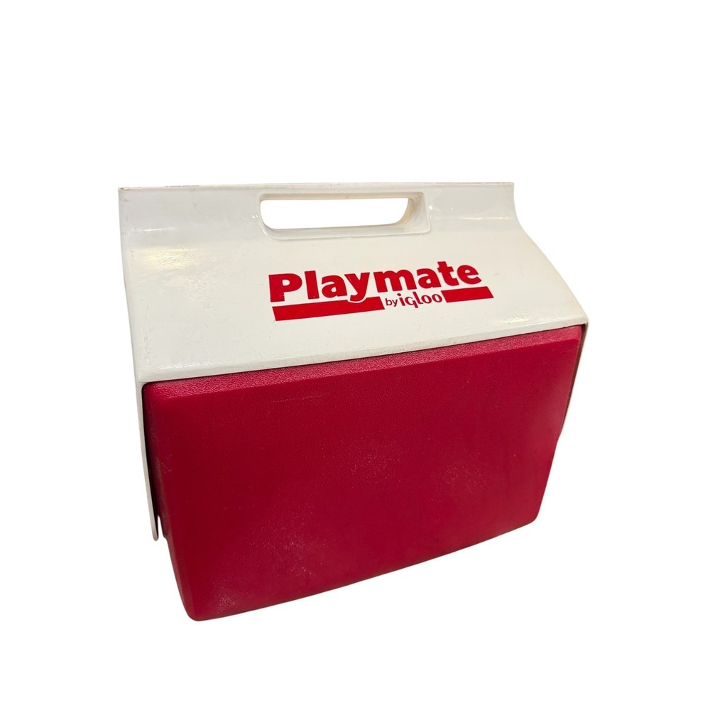 Vintage Red Playmate by Igloo‎ Cooler 16 qt USA Made Vintage Holds 18-24 cans